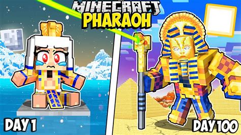 I Survived Days As A Pharaoh In Minecraft Youtube