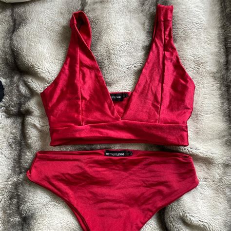 Gorgeous Red Bikini From Plt Bottoms Are A And Depop