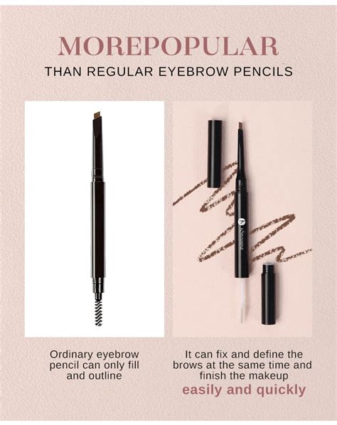 Double Sided Brow Gel Pencil Waterproof Long Lasting Pen Pencil With