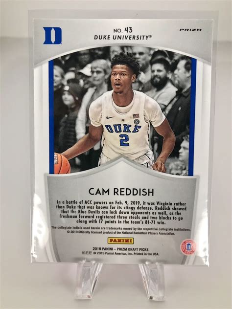 Panini Prizm Cam Reddish Rc Pink Pulsar Prizm Crusade Duke Ebay