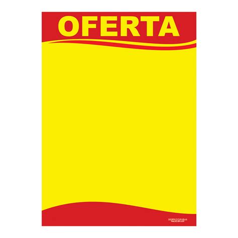 Cartaz Oferta Promoção 450x650mm Cód 2078