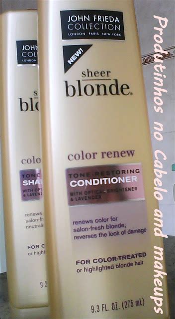 Sheer Blonde As Diferen As Do John Frieda Produtinhos No Cabelo