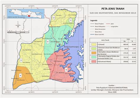 Warna Peta Jenis Tanah