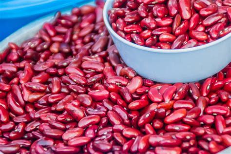 Red Kidney Beans With Measure Out Bowl For Sale In The Market Kidney