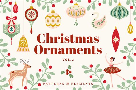 Folk Art Christmas Ornaments, vol.2 | Seasonal Illustrations ~ Creative ...