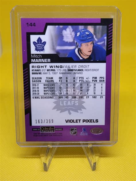 Mitch Marner OPC Platinum Violet Pixels Lot 2020 399 2022 299 O