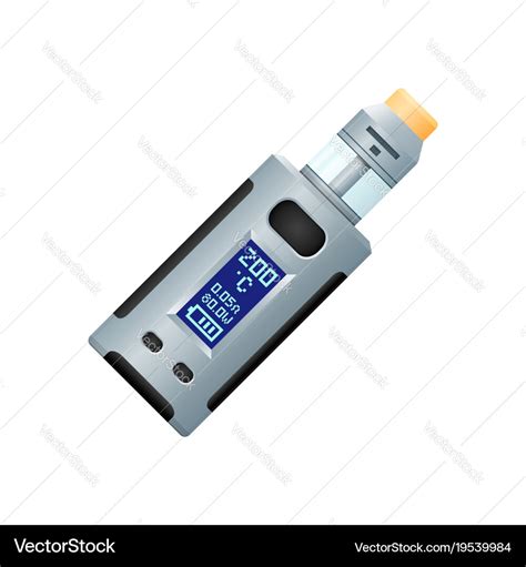 Box Mod Vape Royalty Free Vector Image Vectorstock