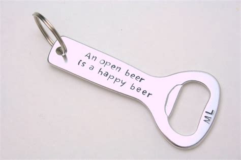 Funny personalized bottle opener keychain / by CheckaDesigns