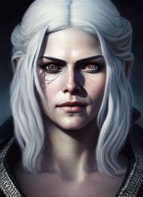 Closeup Portrait Shot Of Cirilla From The Witcher Stable Diffusion