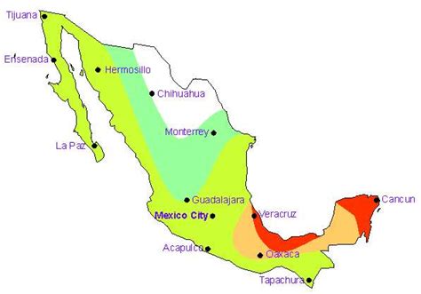 Road Map Of Northern Mexico