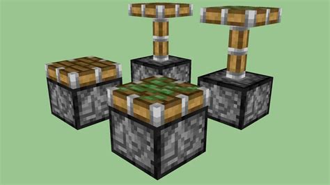 Minecraft Pistons Sticky And Non By Zapperier 3d Model