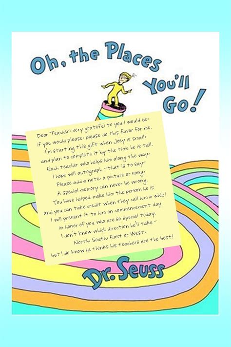 Oh The Places You Ll Go Printable Poem