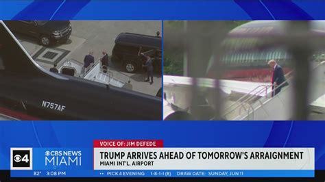 Trump Arrives In Miami Youtube