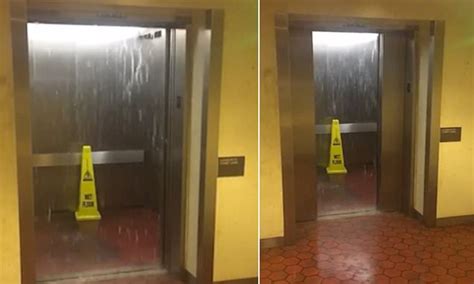 Record Rain Turns Metro Station Elevators Into Waterfalls After Flash