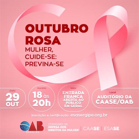 Semin Rio Outubro Rosa Mulher Cuide Se Previna Se Esa Escola