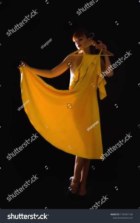 Beautiful Naked Girl On Dark Background Stock Photo Shutterstock