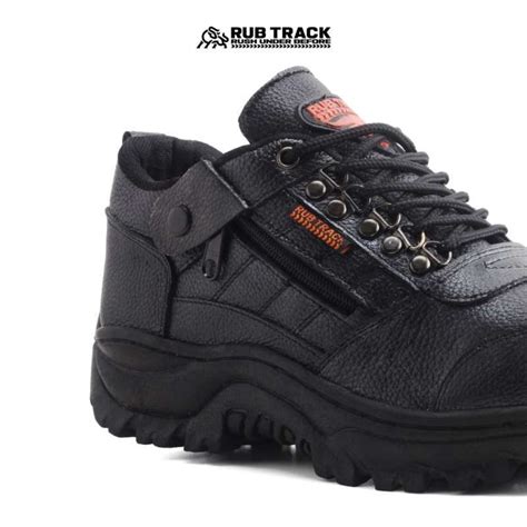 Promo Sepatu Safety Pria Kulit Asli Low Boots Tracking Safety Shoes