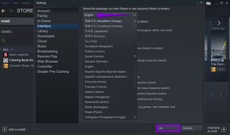 How To Change The Default Language In Steam For Desktop And Mobile