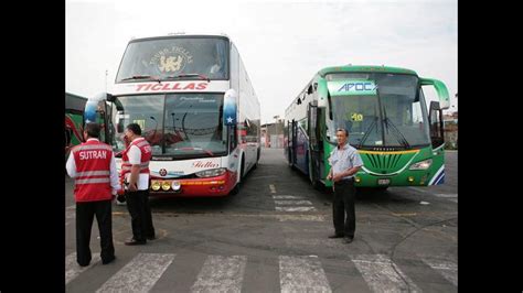 Sutran Y PNP Inspeccionaron Terminal De Yerbateros Por Semana Santa