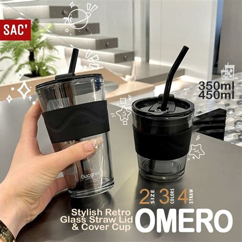 Jual Omero Coffee Glass Mug Cup Tumbler Gelas Kopi Kaca Case