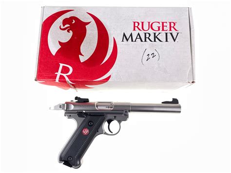 Lot Ruger Mark Iv Target 22 Lr Pistol