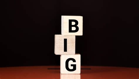 Premium Photo | Words Big on white background Big can describe things