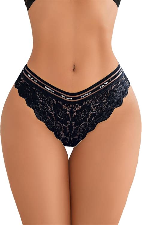 Avidlove Women S Floral Lace Panty Sexy Floral Lace Lingerie Underwear V Shape Waistband Hipster