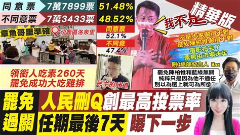 【劉盈秀報新聞】選情指標 刪q通過 台中章魚里再次神預測｜罷免案後新焦點 中二選區 藍綠白派誰選｜為罷q吃素 楊文元睽違260