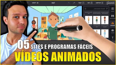 5 Sites e Programas Mais Fáceis para CRIAR VÍDEOS ANIMADOS ONLINE YouTube