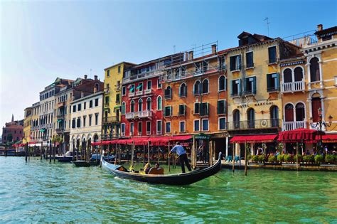 Wallpaper Waterway Gondola Water Transportation Canal Town Sky