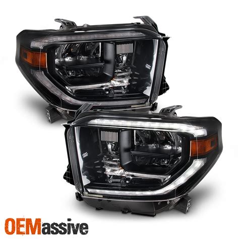 For 14 21 Toyota Tundra [w Led Drl] 18 Retrofit Full Led Headlight Assemblies Ebay