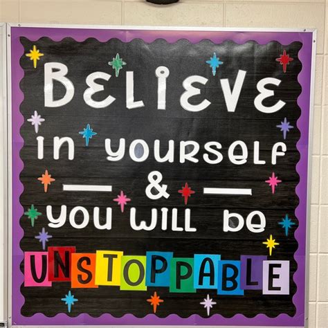 Believe In Yourself Bulletin Board Kit Letters Classroom Decoration