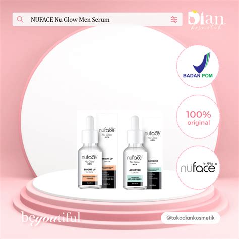 Jual Nuface Nu Glow Men Serum Acnover Serum Bright Up Serum Serum