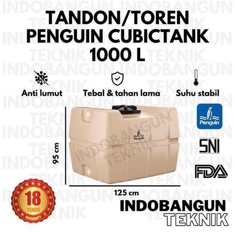 Jual Toren Air Tangki Air Tandon Air Penguin Cubic Tank Tangki Kotak