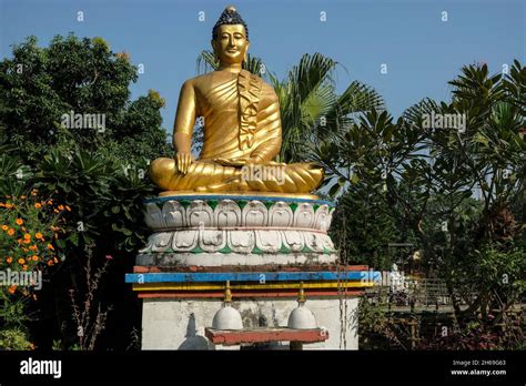 Buddha Statue In Lumbini Nepal Stock Photo Alamy