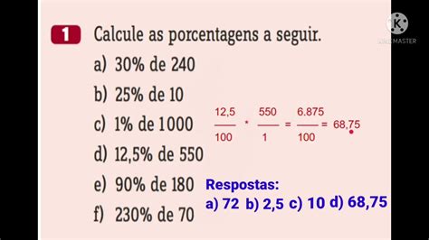 30 Por Cento De 2400 - Calcule As Porcentagens Abaixo - RETOEDU