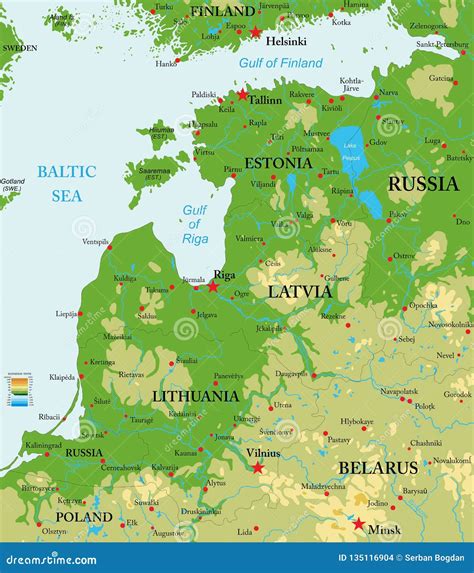 Map Of Baltic Royalty-Free Stock Photography | CartoonDealer.com #35088803