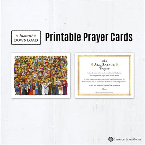 All Saints Day Party Printable Bundle Invitation Prayer Cards