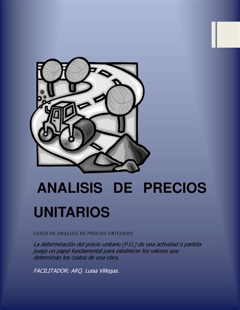 Guia A Analisis Precio Unitario Escriba Texto P Gina Analisis