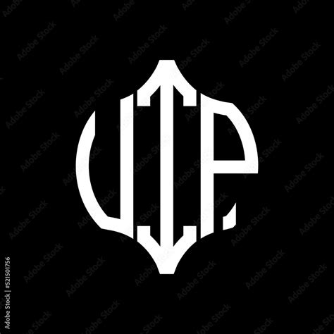 VIP letter logo. VIP best black background vector image. VIP Monogram ...