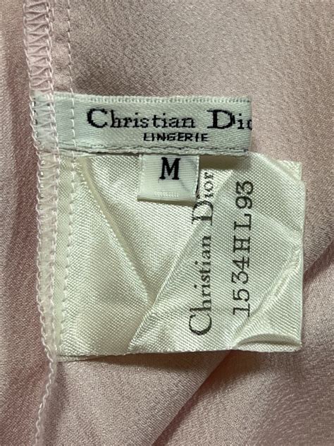 Christian Dior Lingerie Long Nightgown Size M Pink Si Gem