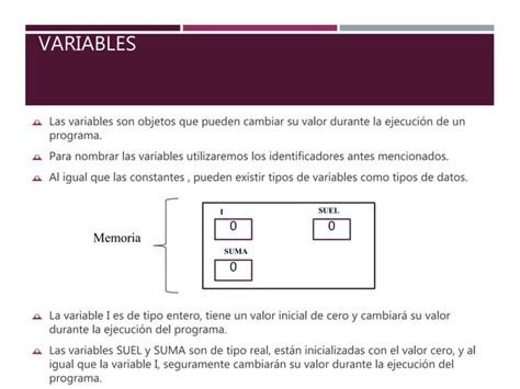 Tipos De Datos Identificadores Variables Y Constantes