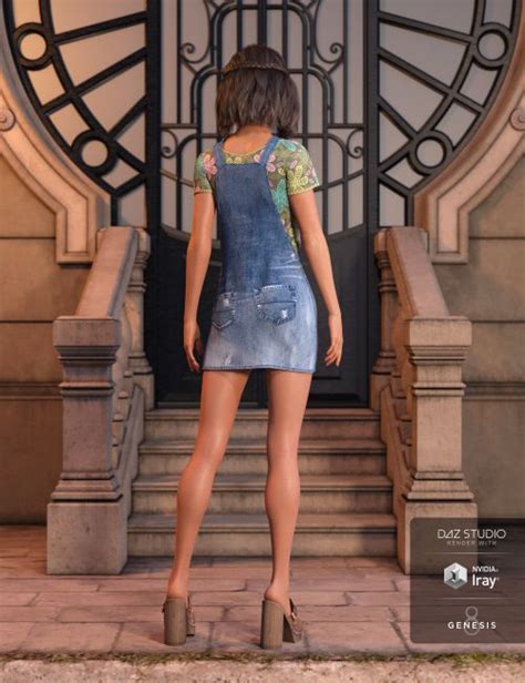 Denim Jumper Outfit For Genesis Female S