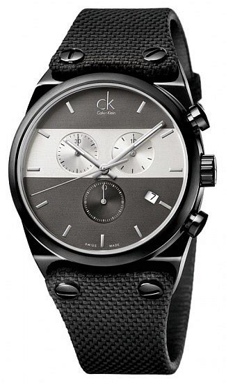 CALVIN KLEIN K4B374B3 Gent Eager Chrono Big Size Black PVD Zegarek Męski