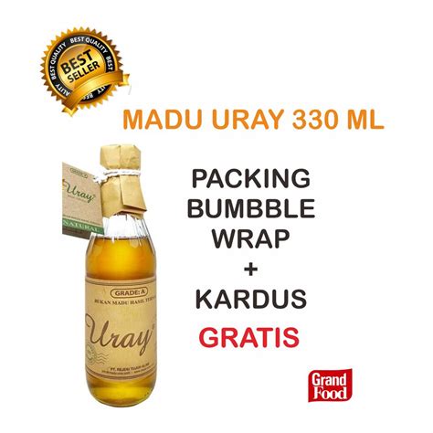 Jual Madu Uray 330ml 100 Raw Natural Honey Shopee Indonesia