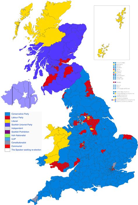 1924 UK Election Map The One Where It Was The Third Election In Three