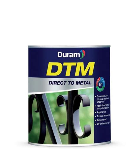 Direct To Metal Paint Duram Dtm Hammered White Ml Leroy Merlin