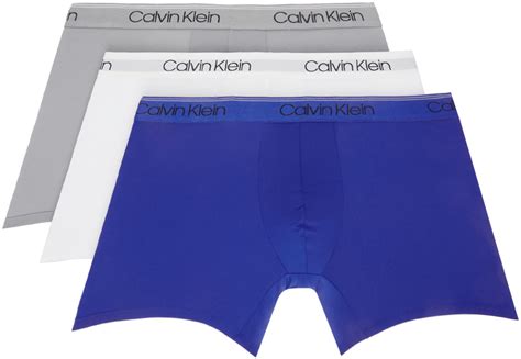 Three Pack Multicolor Boxers By Calvin Klein Underwear On Sale