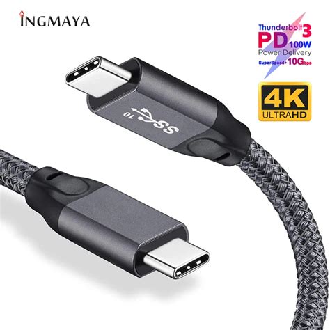 Gbps Type C Gen Cable A W Ft For K Video And Pd Nylon