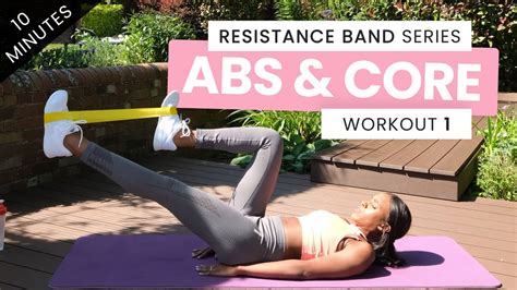 Resistance Band Workout Abs And Core Home Workout 10 Minutes Youtube